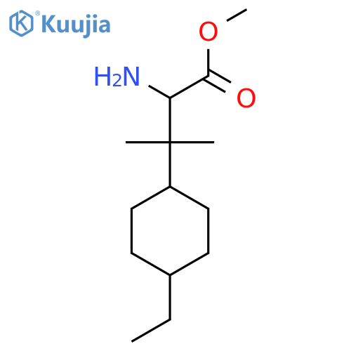 methyl 2-amino-3-(4-ethylcyclohexyl)-3-methylbutanoate structure