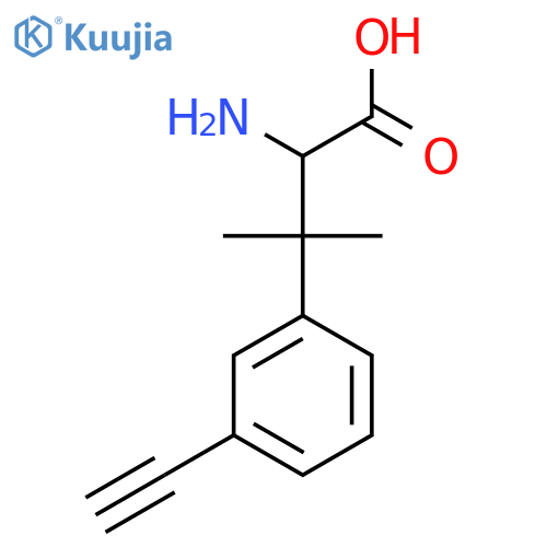 2-amino-3-(3-ethynylphenyl)-3-methylbutanoic acid structure