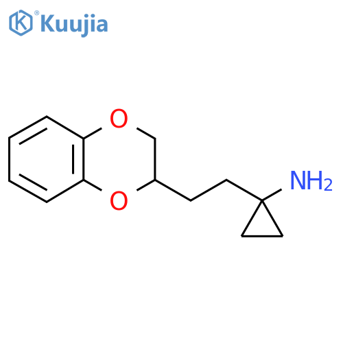1-2-(2,3-dihydro-1,4-benzodioxin-2-yl)ethylcyclopropan-1-amine structure