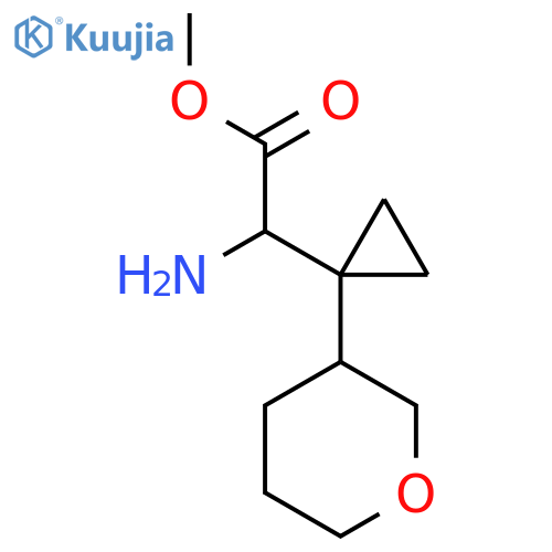 methyl 2-amino-2-1-(oxan-3-yl)cyclopropylacetate structure