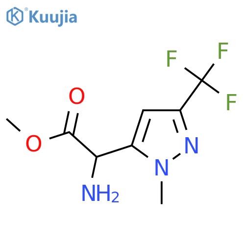 methyl 2-amino-2-1-methyl-3-(trifluoromethyl)-1H-pyrazol-5-ylacetate structure