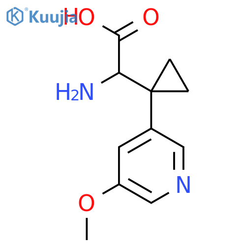 2-amino-2-1-(5-methoxypyridin-3-yl)cyclopropylacetic acid structure