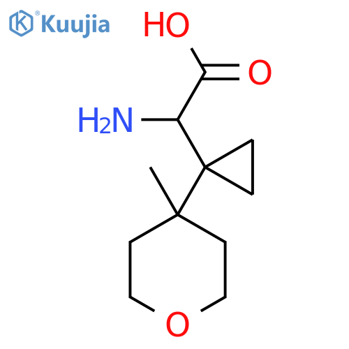 2-amino-2-1-(4-methyloxan-4-yl)cyclopropylacetic acid structure