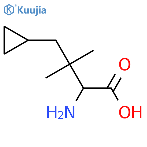 2-amino-4-cyclopropyl-3,3-dimethylbutanoic acid structure