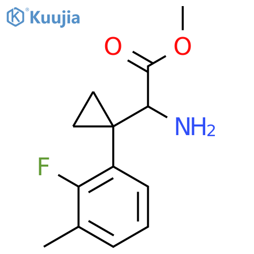 methyl 2-amino-2-1-(2-fluoro-3-methylphenyl)cyclopropylacetate structure