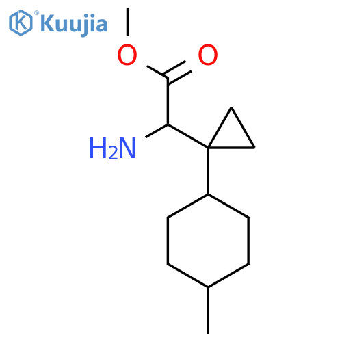 methyl 2-amino-2-1-(4-methylcyclohexyl)cyclopropylacetate structure