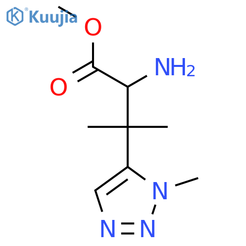 methyl 2-amino-3-methyl-3-(1-methyl-1H-1,2,3-triazol-5-yl)butanoate structure