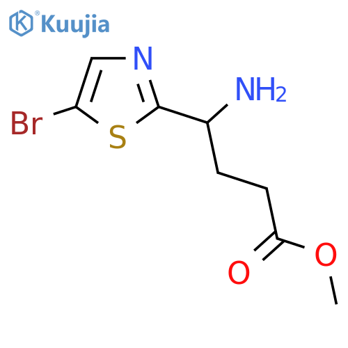 methyl 4-amino-4-(5-bromo-1,3-thiazol-2-yl)butanoate structure