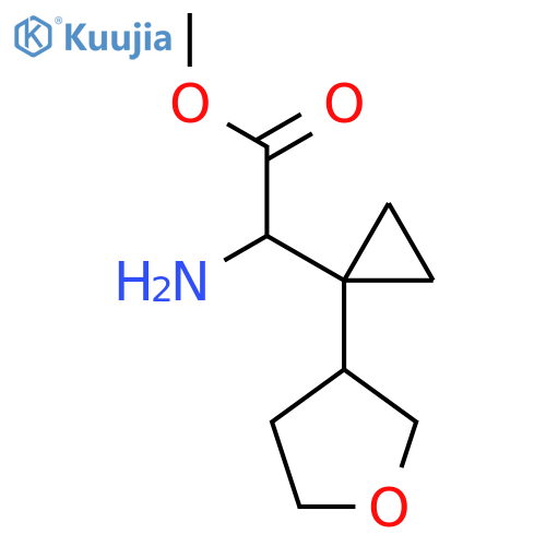 methyl 2-amino-2-1-(oxolan-3-yl)cyclopropylacetate structure