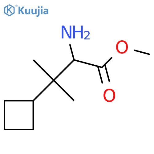 methyl 2-amino-3-cyclobutyl-3-methylbutanoate structure