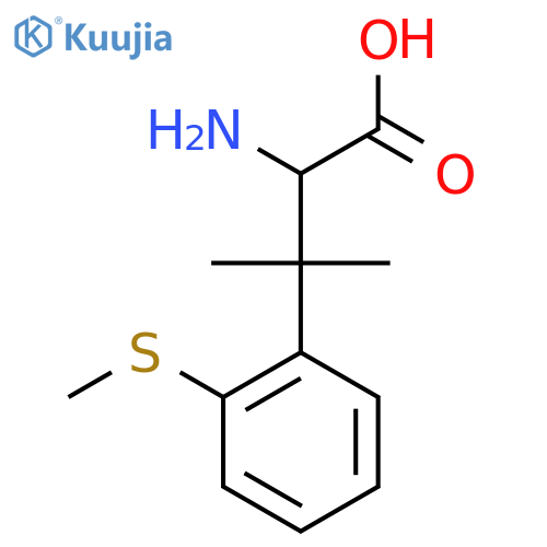 2-amino-3-methyl-3-2-(methylsulfanyl)phenylbutanoic acid structure