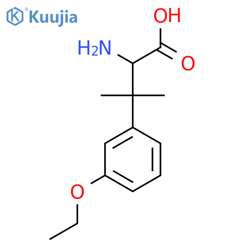 2-amino-3-(3-ethoxyphenyl)-3-methylbutanoic acid structure