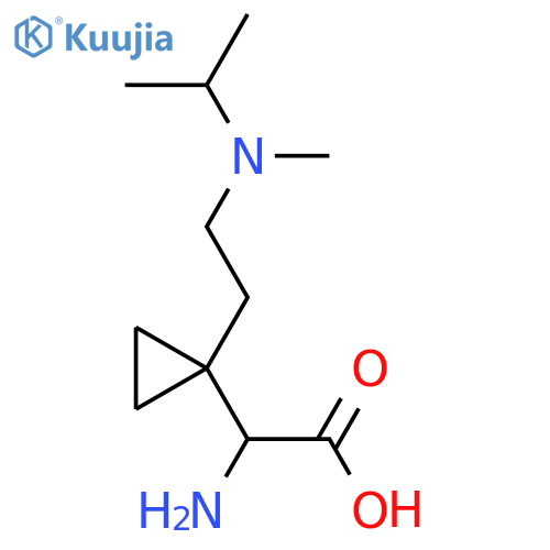 2-amino-2-(1-{2-methyl(propan-2-yl)aminoethyl}cyclopropyl)acetic acid structure