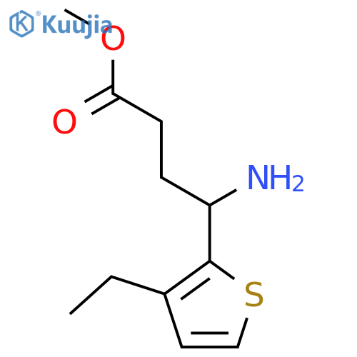 methyl 4-amino-4-(3-ethylthiophen-2-yl)butanoate structure