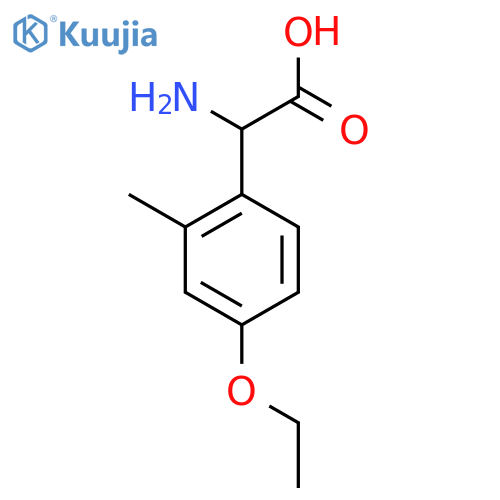2-amino-2-(4-ethoxy-2-methylphenyl)acetic acid structure
