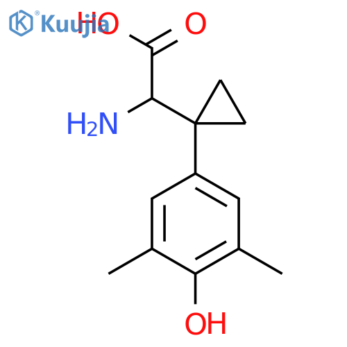 2-amino-2-1-(4-hydroxy-3,5-dimethylphenyl)cyclopropylacetic acid structure