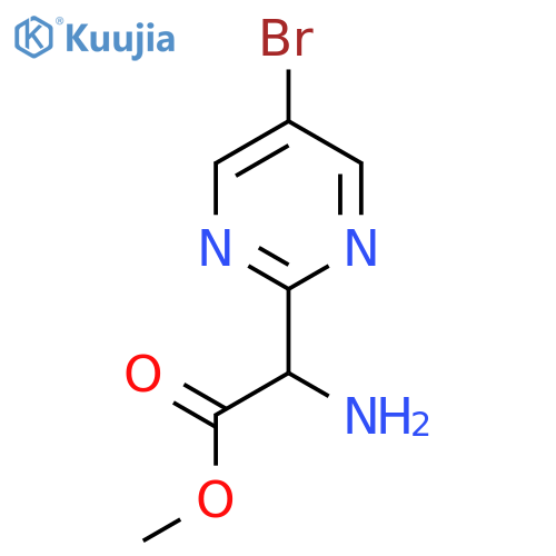 methyl 2-amino-2-(5-bromopyrimidin-2-yl)acetate structure