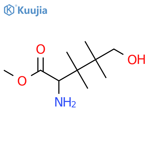 Methyl 2-amino-5-hydroxy-3,3,4,4-tetramethylpentanoate structure