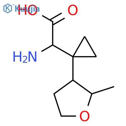 2-amino-2-1-(2-methyloxolan-3-yl)cyclopropylacetic acid structure