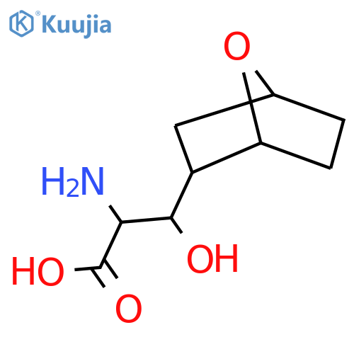 2-amino-3-hydroxy-3-{7-oxabicyclo2.2.1heptan-2-yl}propanoic acid structure