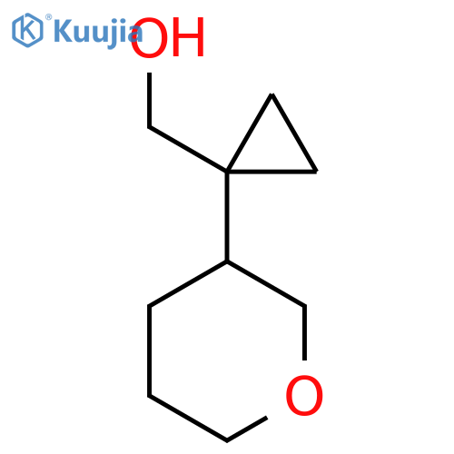 1-(oxan-3-yl)cyclopropylmethanol structure