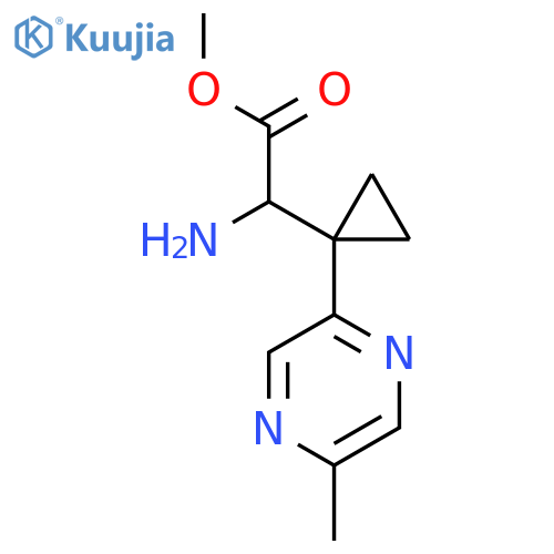 methyl 2-amino-2-1-(5-methylpyrazin-2-yl)cyclopropylacetate structure