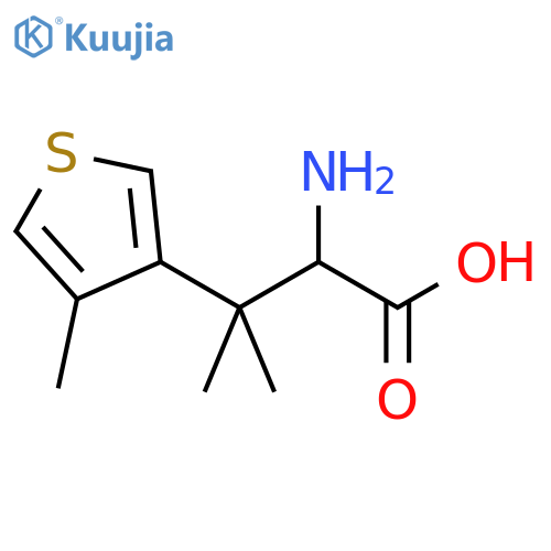 2-amino-3-methyl-3-(4-methylthiophen-3-yl)butanoic acid structure