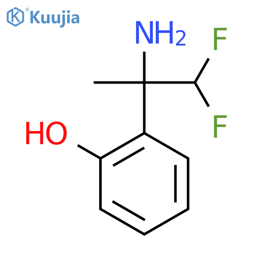 2-(2-amino-1,1-difluoropropan-2-yl)phenol structure