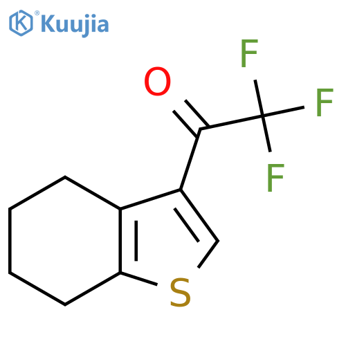 2,2,2-trifluoro-1-(4,5,6,7-tetrahydro-1-benzothiophen-3-yl)ethan-1-one structure