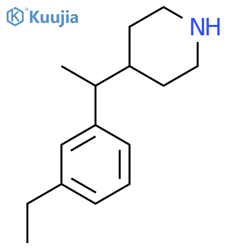 4-1-(3-ethylphenyl)ethylpiperidine structure