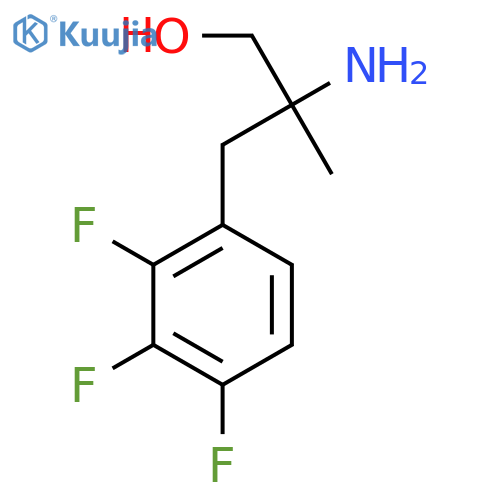 2-amino-2-methyl-3-(2,3,4-trifluorophenyl)propan-1-ol structure