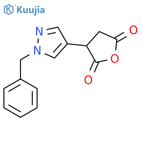3-(1-benzyl-1H-pyrazol-4-yl)oxolane-2,5-dione structure