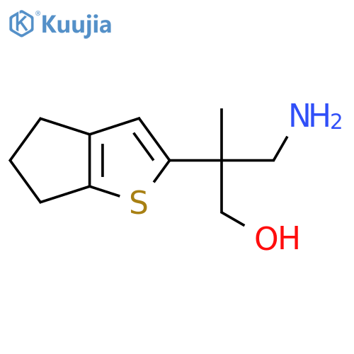 3-amino-2-{4H,5H,6H-cyclopentabthiophen-2-yl}-2-methylpropan-1-ol structure