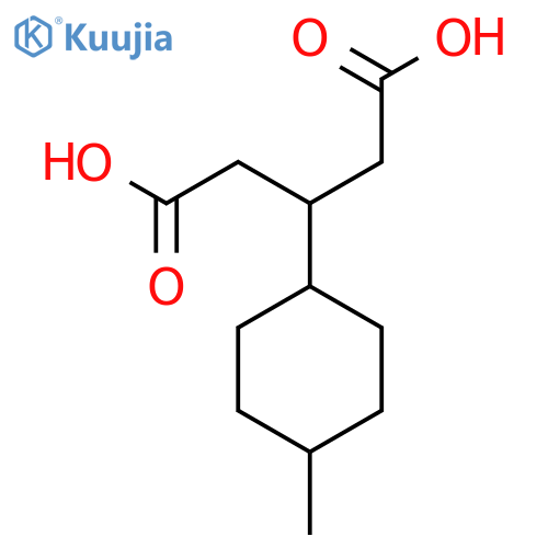 3-(4-Methylcyclohexyl)pentanedioic acid structure