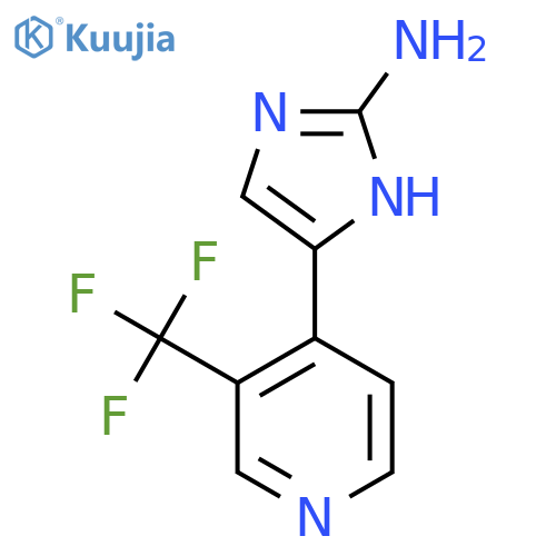5-3-(trifluoromethyl)pyridin-4-yl-1H-imidazol-2-amine structure