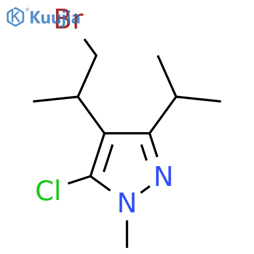 4-(1-bromopropan-2-yl)-5-chloro-1-methyl-3-(propan-2-yl)-1H-pyrazole structure