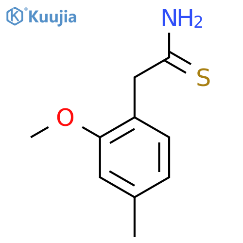 2-(2-Methoxy-4-methylphenyl)ethanethioamide structure