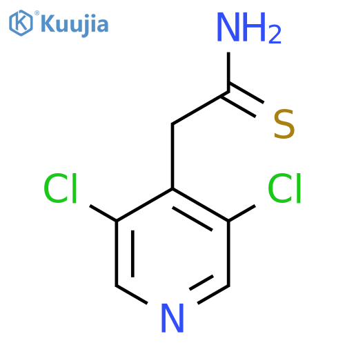 2-(3,5-dichloropyridin-4-yl)ethanethioamide structure