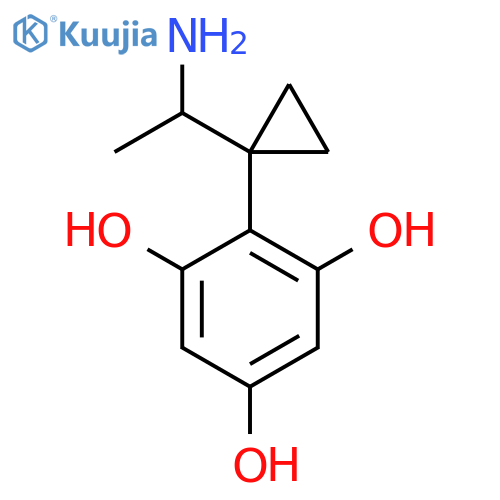 2-1-(1-aminoethyl)cyclopropylbenzene-1,3,5-triol structure