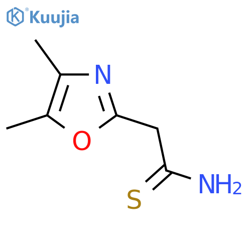 2-(dimethyl-1,3-oxazol-2-yl)ethanethioamide structure