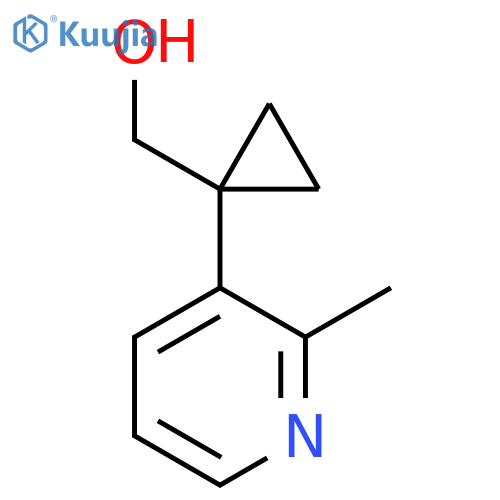 1-(2-methylpyridin-3-yl)cyclopropylmethanol structure