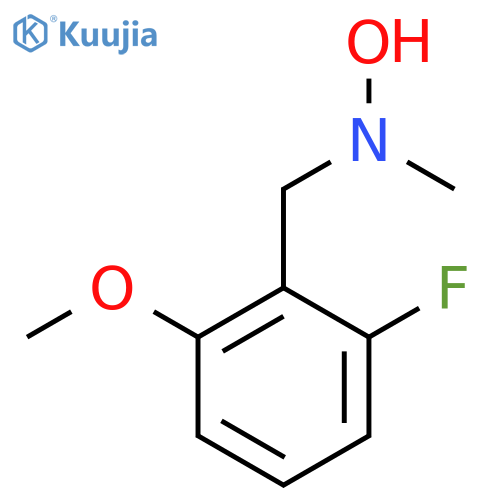 N-(2-fluoro-6-methoxyphenyl)methyl-N-methylhydroxylamine structure