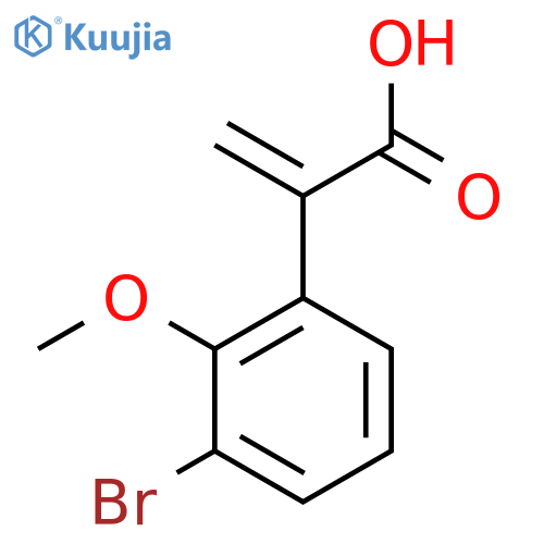 2-(3-bromo-2-methoxyphenyl)prop-2-enoic acid structure