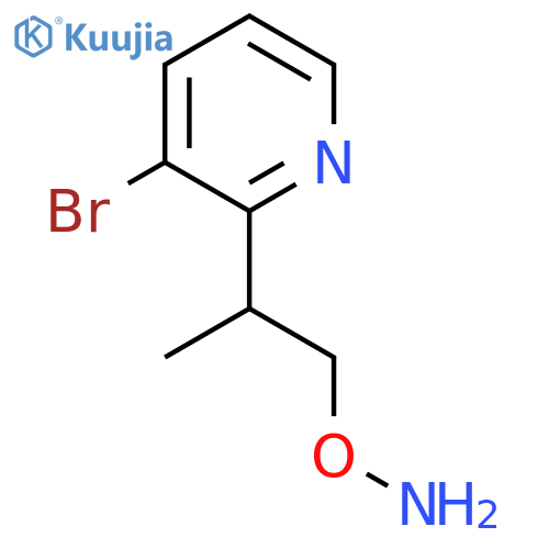 O-2-(3-bromopyridin-2-yl)propylhydroxylamine structure