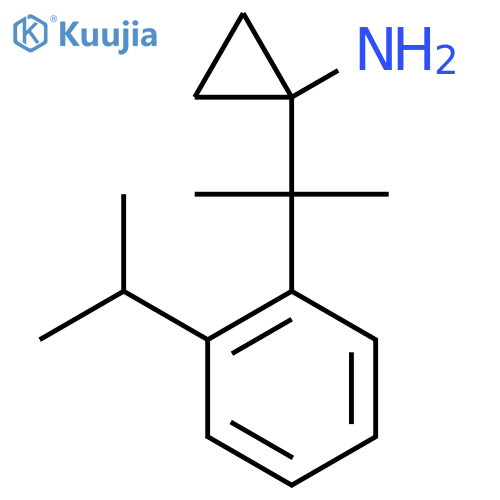 1-{2-2-(propan-2-yl)phenylpropan-2-yl}cyclopropan-1-amine structure