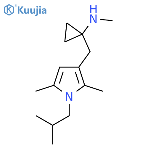 1-{2,5-dimethyl-1-(2-methylpropyl)-1H-pyrrol-3-ylmethyl}-N-methylcyclopropan-1-amine structure