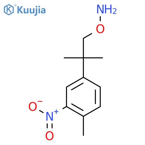O-2-methyl-2-(4-methyl-3-nitrophenyl)propylhydroxylamine structure