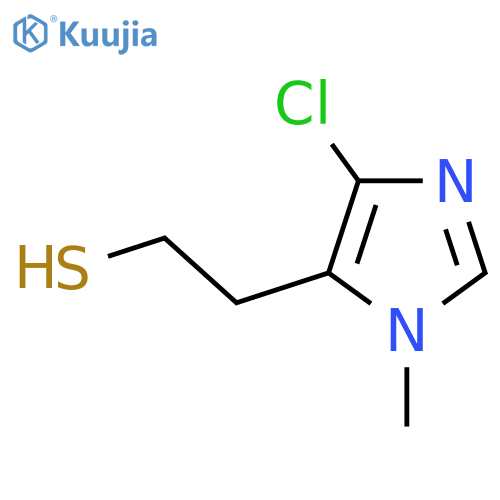 2-(4-chloro-1-methyl-1H-imidazol-5-yl)ethane-1-thiol structure