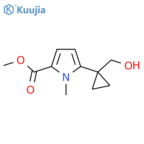 methyl 5-1-(hydroxymethyl)cyclopropyl-1-methyl-1H-pyrrole-2-carboxylate structure