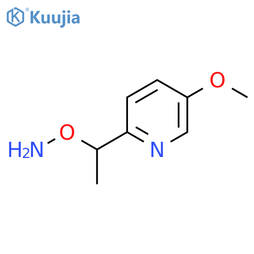 O-1-(5-methoxypyridin-2-yl)ethylhydroxylamine structure